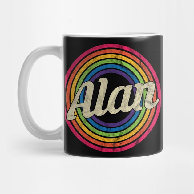 Alan - Retro Rainbow Faded-Style by MaydenArt